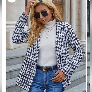 Sag Harbor houndstooth jacket! Sz 14 EUC